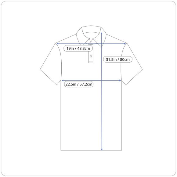 Footjoy FJ Medium 3 Button Collar Polo Golf Shirt Blue Short Sleeve Collared - Picture 2 of 9